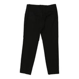 Hugo Boss Trousers - 33W UK 14 Black Viscose Blend