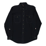 Hankering Contrast Stitch Shirt - XL Navy Cotton