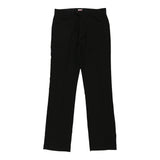 Sasch Trousers - 32W UK 12 Black Cotton