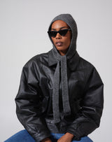 Alpaca Wool Tie Balaclava