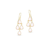Sophia Pink Quartz Chandelier Earrings