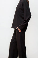 Anita Lounge Set - Organic Cotton Terry - Black