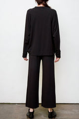 Anita Lounge Set - Organic Cotton Terry - Black