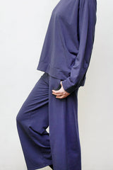 Anita Lounge Set - Organic Cotton Terry - Blue