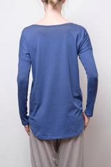Long-Sleeve Tee - Organic Cotton - Blue