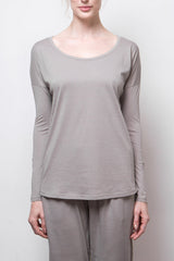 Long-Sleeve Tee - Organic Cotton - Grey
