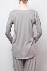 Long-Sleeve Tee - Organic Cotton - Grey