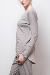 Long-Sleeve Tee - Organic Cotton - Grey