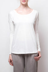 Long-Sleeve Tee - Organic Cotton - White