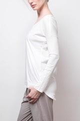 Long-Sleeve Tee - Organic Cotton - White