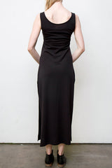 Long Tank Dress - Organic Cotton - Black