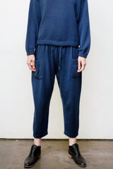 Mimi Hand-Loomed Knit Pant - Blue