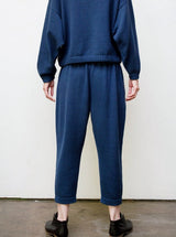 Mimi Hand-Loomed Knit Pant - Blue