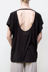 U-Back Top - Organic Cotton - Black