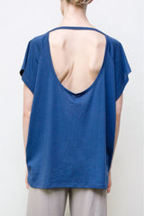U-Back Top - Organic Cotton - Blue