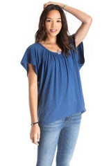 U-Back Top - Organic Cotton - Blue