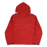 NIKE Womens Red Hoodie XL Nike Athletics Sweatshirt Polyester Blend