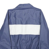 BRONCO Mens Blue & White Track Jacket M Polyester Blend Zip Casual