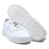 PUMA Cali Women's White Leather Low Top Trainers UK 7.5 Casual Sneakers