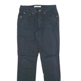 LEVI'S 505 Womens Jeans Black Regular Straight Denim Medium W28 L32 Classic Fit