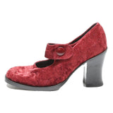 PASITO Womens Mary Jane Heels Red Synthetic UK 3.5 Classic Comfortable Stylish