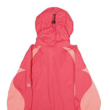 JACK WOLFSKIN Womens Pink & Coral Outdoor Jacket M Polyamide Hooded Zip
