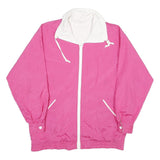 CABIN CREEK Womens Pink & White Zip Up Jacket M Polyester Blend Plain