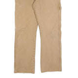 DICKIES Mens Regular Fit Beige Cotton Blend Straight Leg Trousers W32 L30