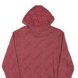 ADIDAS Mens Red Pullover Hoodie M Cotton Blend Casual Sportswear