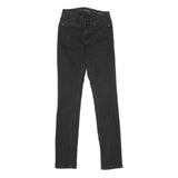 CALVIN KLEIN JEANS Womens Regular Fit Skinny Black Denim Jeans W24 L31 Premium