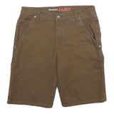 DICKIES Mens Shorts Brown Workwear Casual M W32 Durable Cotton Blend Relaxed Fit