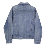 LEVI'S Mens Blue Denim Jacket S Cotton Button Plain Casual Vintage Style