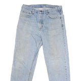 CARHARTT Mens Regular Fit Light Blue Denim Jeans W34 L31 Zip Closure