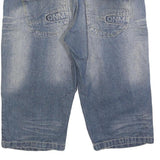 OKAY JEANS Mens Blue Denim Casual Shorts L W36 Cotton Blend Comfortable Fit