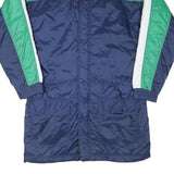 PUMA Mens Navy & Green Colourblock Track Jacket M Polyester Blend Zip