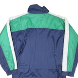 PUMA Mens Navy & Green Colourblock Track Jacket M Polyester Blend Zip