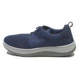 CLARKS Mens Navy Blue Synthetic Low Top Trainers UK 9.5 Comfortable Casual Wear