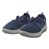 CLARKS Mens Navy Blue Synthetic Low Top Trainers UK 9.5 Comfortable Casual Wear