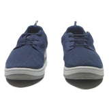 CLARKS Mens Navy Blue Synthetic Low Top Trainers UK 9.5 Comfortable Casual Wear