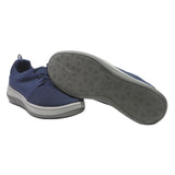 CLARKS Mens Navy Blue Synthetic Low Top Trainers UK 9.5 Comfortable Casual Wear