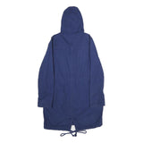 LEVI'S Womens Blue Cotton Outdoor Jacket S Hooded Zip Casual Lightweight