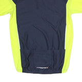 MUDDYFOX Mens Blue & Yellow Sports Cycling Jersey M Short Sleeve 1/4 Zip