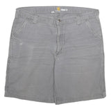 CARHARTT Mens Shorts Grey Relaxed Fit Cotton Blend 3XL W40 Workwear Casual