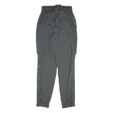 ADIDAS Mens Joggers Black White M W28 L30 Track Pants Regular Tapered Fit