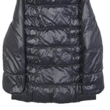 CALVIN KLEIN JEANS Womens Black Quilted Jacket S Polyester Blend Zip Collar