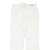LEVI'S Womens Jeans White Regular Straight Denim W28 L26 Cotton Blend Zip