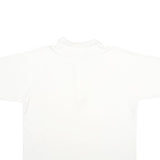 Mens White Short Sleeve Cotton Polo Shirt M Plain Basic Casual