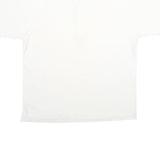 Mens White Short Sleeve Cotton Polo Shirt M Plain Basic Casual