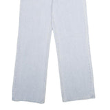 Womens Regular Fit Wide-Leg Denim Light Blue Cotton Blend Jeans W26 L30 Relaxed