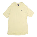 CHAPS RALPH LAUREN Mens Yellow Polo Shirt XL Cotton Short Sleeve Plain Classic